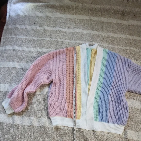 & Other Stories Pastel Striped Cardigan - Picture 4 of 8